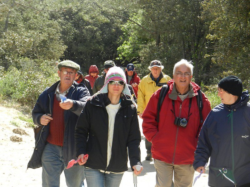 Frédérique et sa canne anglaise