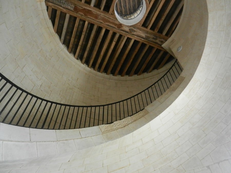 colimaçon en raccord au plancher