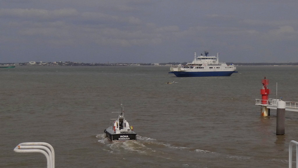 Vue du pont supérieur du bac