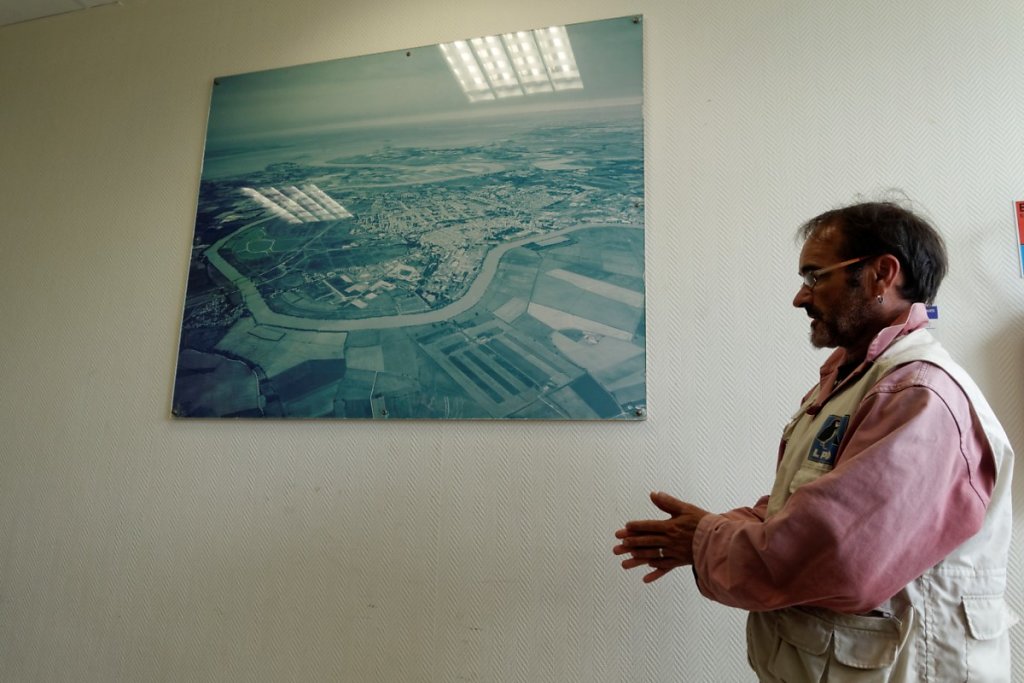 Vue aérienne de la station