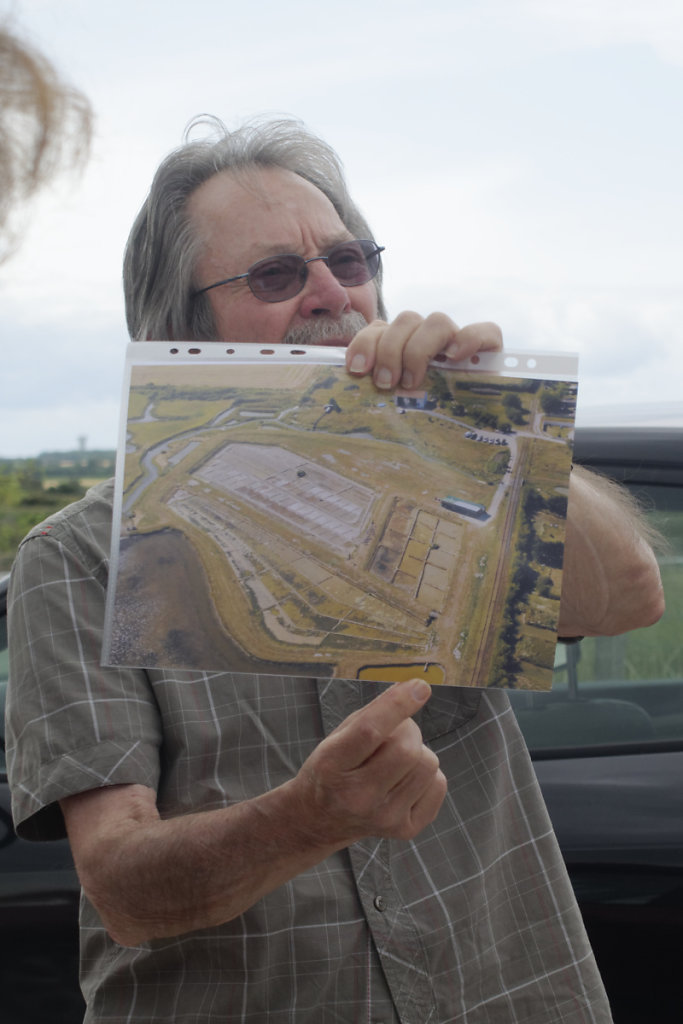 Vue aérienne du marais salant