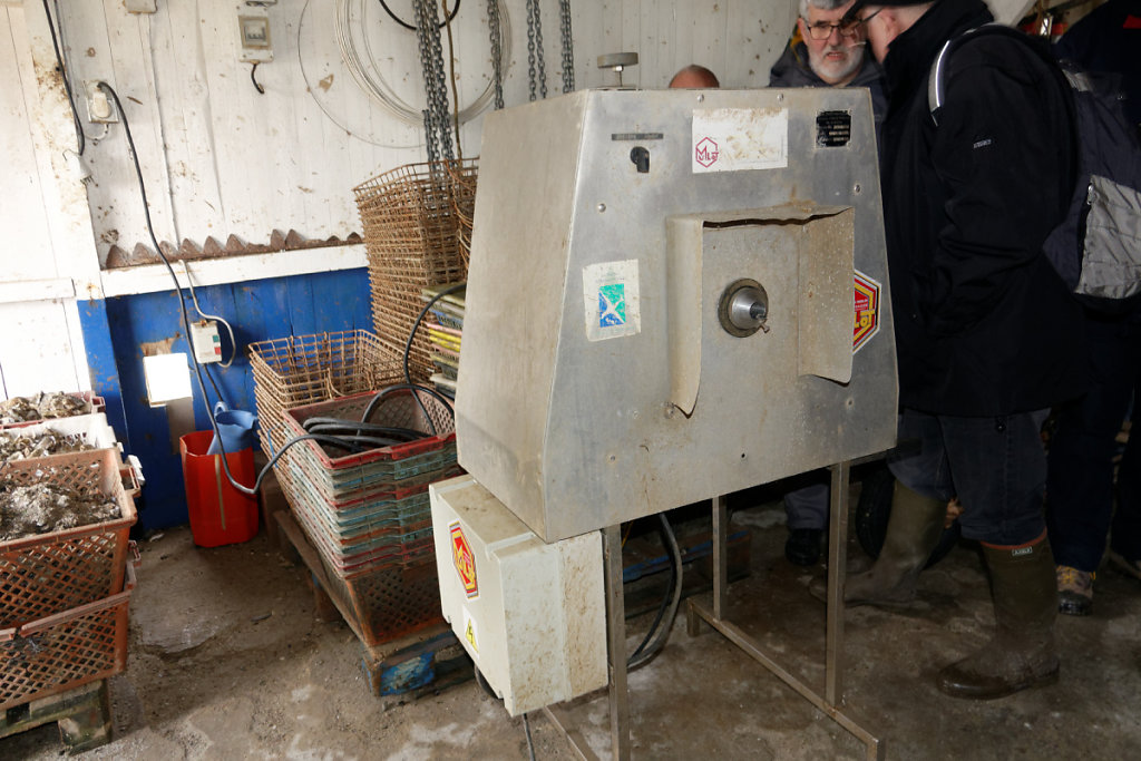 La machine à récolter les petites huitres