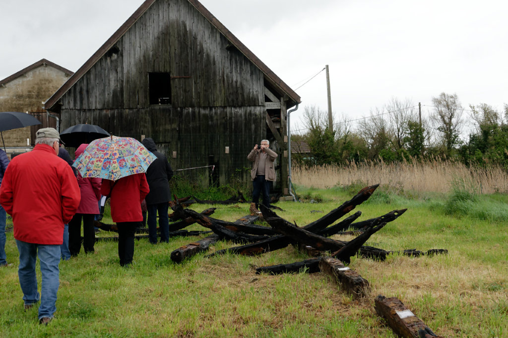 L'épave extraite du sable
