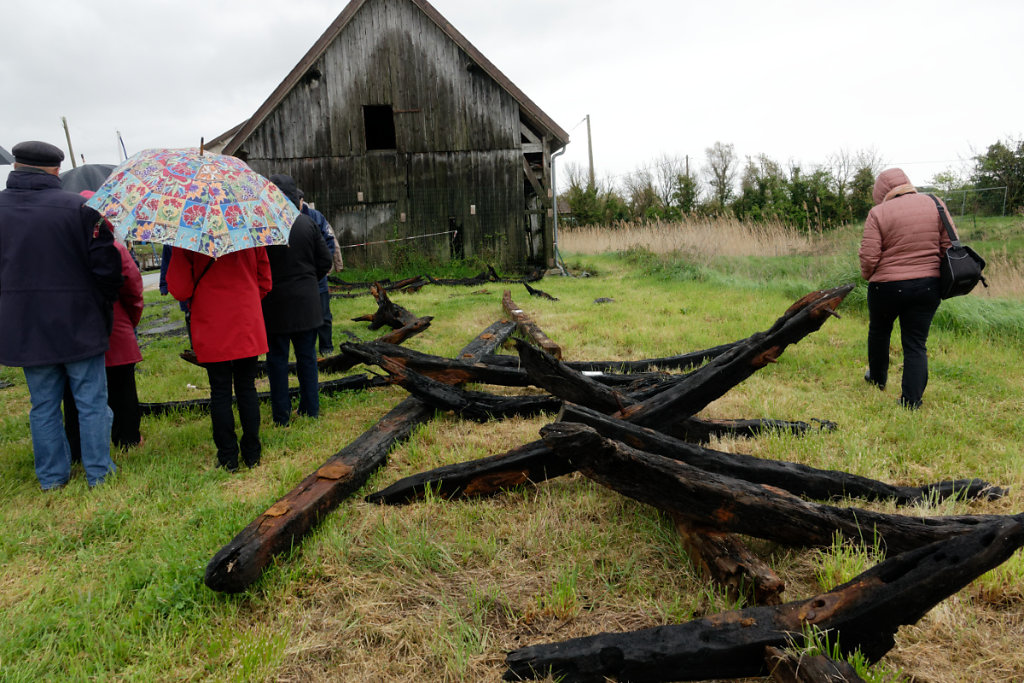 L'épave extraite du sable